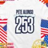 Pete Alonso 253 Home Run New York Mets T-Shirt