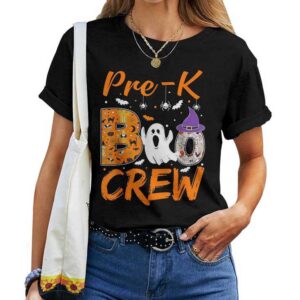 Pre K Boo Crew Teacher Student Halloween Pre Kindergarten T-shirt