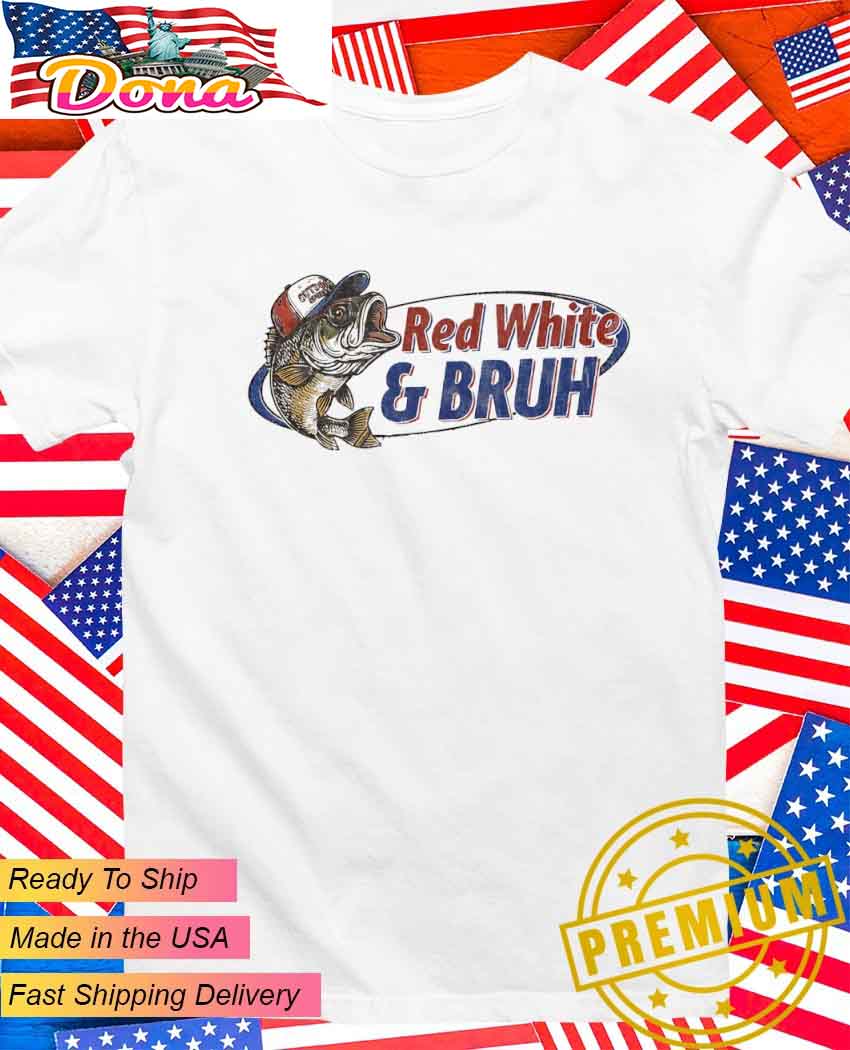 Red white bruh fish T-Shirt.jpg Red white bruh fish T-Shirt