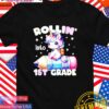 Rollin’ into 1st grade cute unicorn back to school T-Shirt