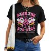 Save The Boo Ghost Bees Breast Cancer Awareness T-shirt