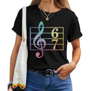 67 Music Meme Slang Six Seven Music Teacher Musician T-shirt