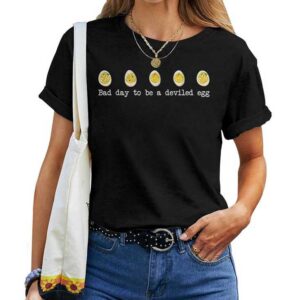 Bad Day To Be A Deviled Egg Fall Thanksgiving Food Meme T-shirt