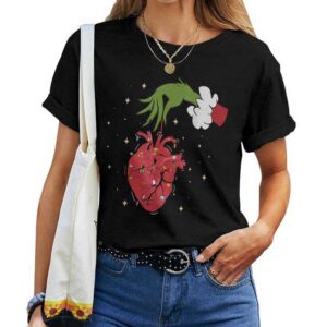 Cardiology Anatomy Hear Christmas Nurse Xmas Pajamas Holiday T-shirt