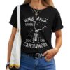 Cartwheel Gymnast Skeleton Halloween Gymnastics Girls T-shirt
