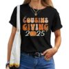 Cousins Giving 2025 Retro Thanksgiving Family Matching Fall T-shirt