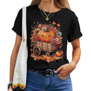 Fall Vintage Pumpkin Autumn Thanksgiving T-shirt