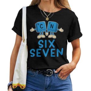 Fun 67 Meme Six Seven Science Teacher Periodic Table T-shirt
