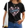 Girl Retro Sabrina First Name Personalized Heart T-shirt