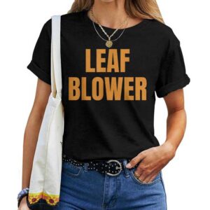 Leaf Blower Fall Leaves Halloween Couple Matching T-shirt