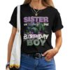 Sister Of The Birthday Monster Truck Family Matching Party T-shirt