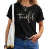 Thankful Blessed Jesus Thanksgiving Autumn Fall Christian T-shirt