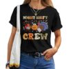Thanksgiving Nurse Night Shift Crew Fall Scrub Top T-shirt