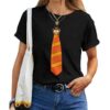 Thanksgiving Tie With Turkey For Family Dinner T-shirt