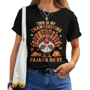This Is My Thanksgiving Pajama Thanksgiving T-shirt