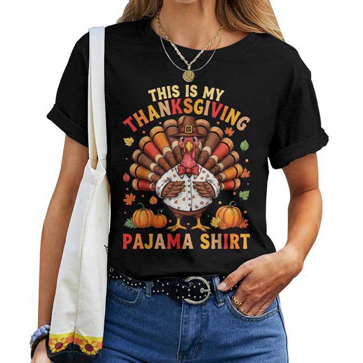 This Is My Thanksgiving Pajama Thanksgiving T-shirt This Is My Thanksgiving Pajama Thanksgiving T-shirt
